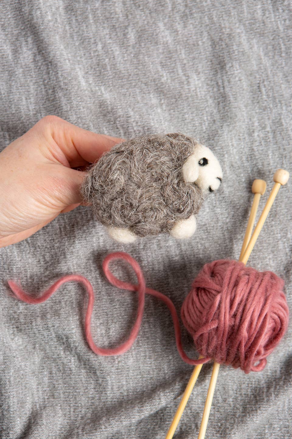 Herdwick Sheep Brooch Needle Felting Kit