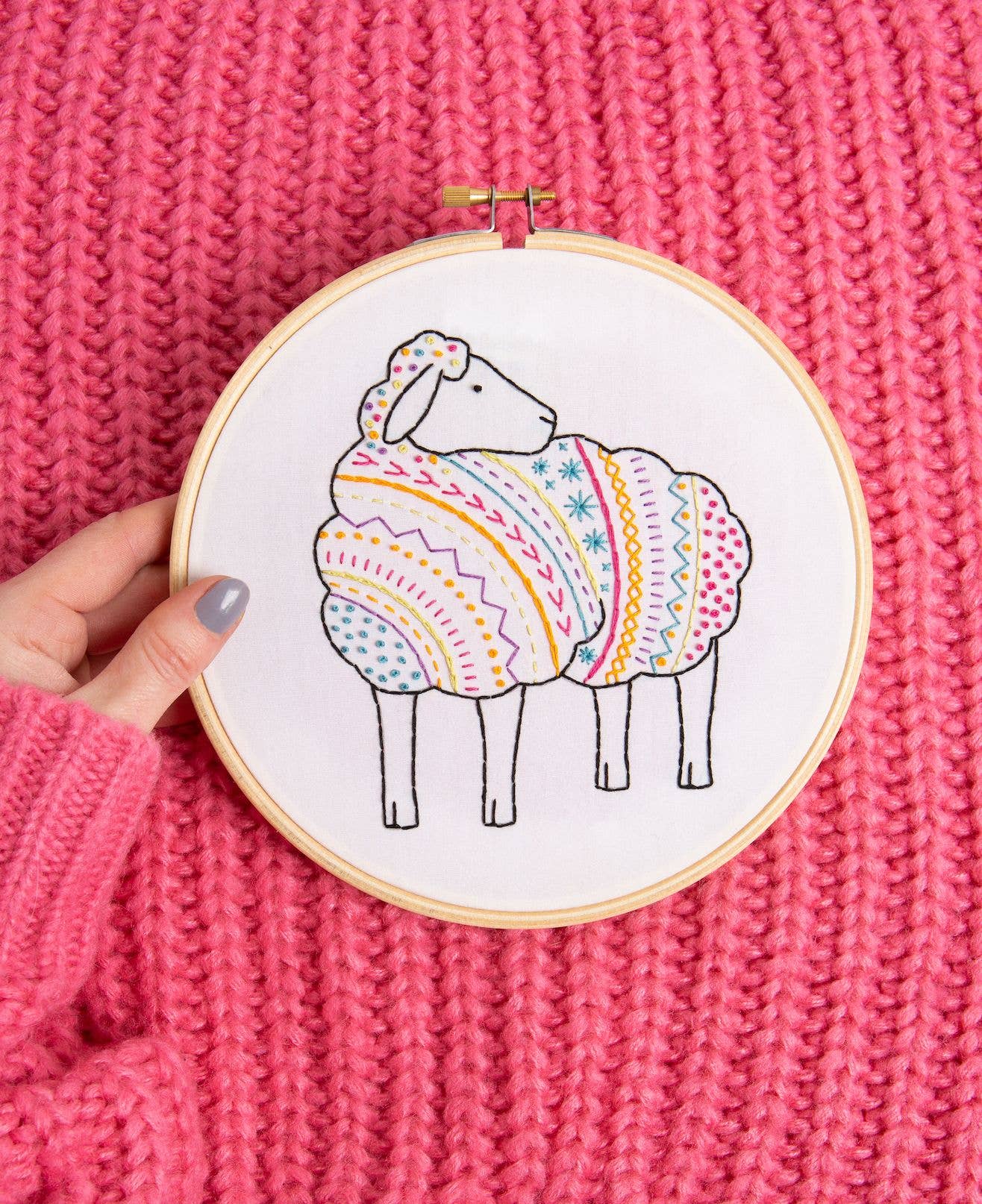 Sheep Embroidery Kit