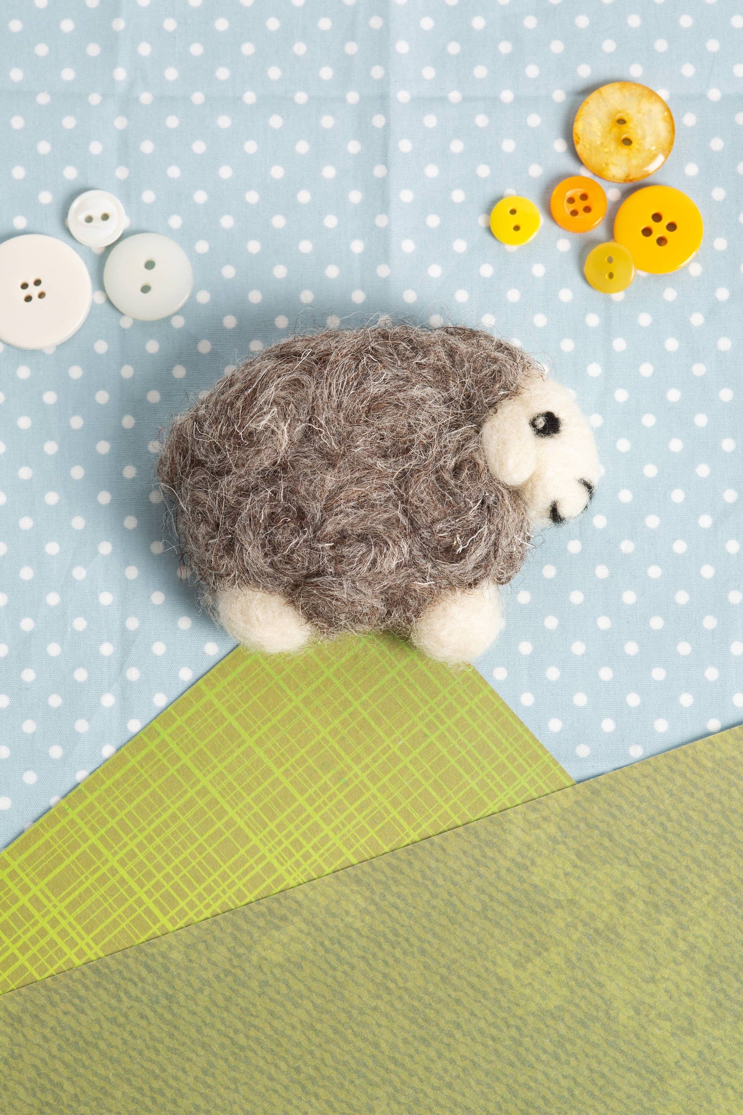 Herdwick Sheep Brooch Needle Felting Kit