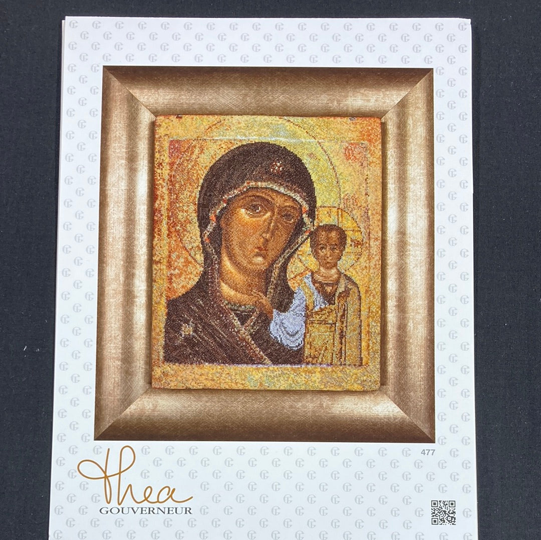 Holy Virgin of Kazan - Antique Icon by Thea Gouveneur