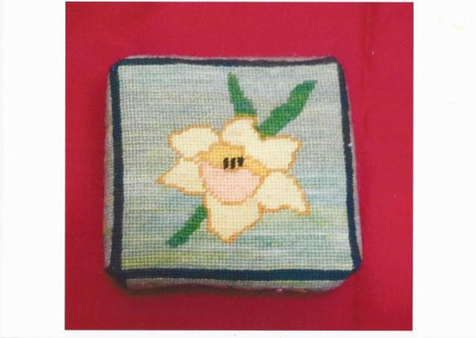 Daffodil Tapestry Pincushion Kit - Fox Tapestry Designs (Wales)