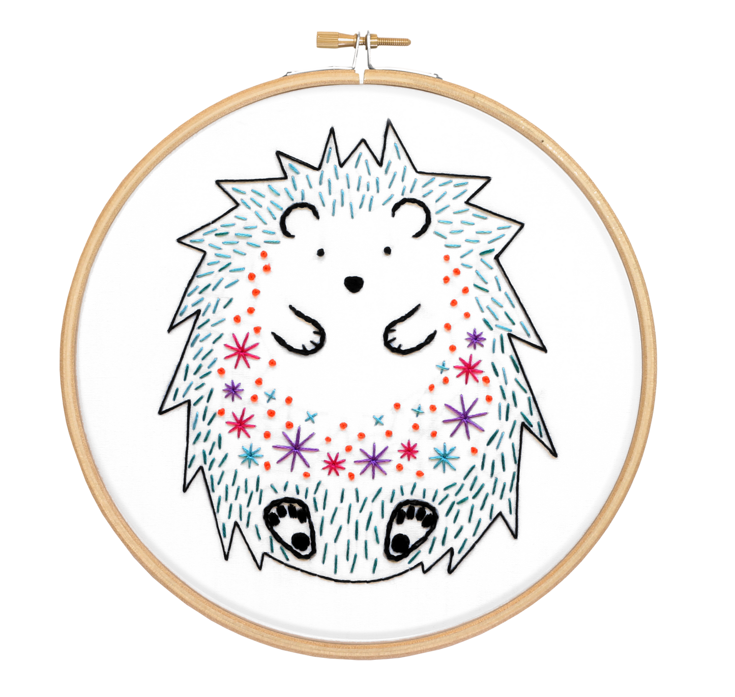 Hedgehog Embroidery Kit
