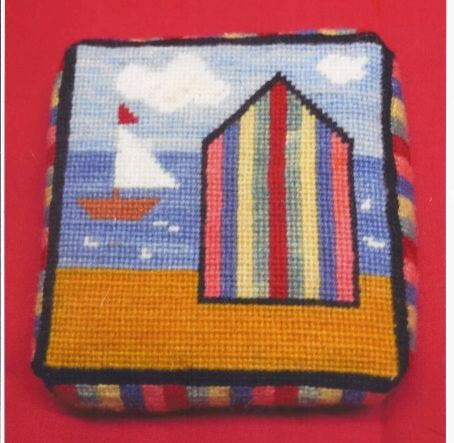 Beach Huts Tapestry Pincushion Kit - Fox Tapestry Designs (Wales)