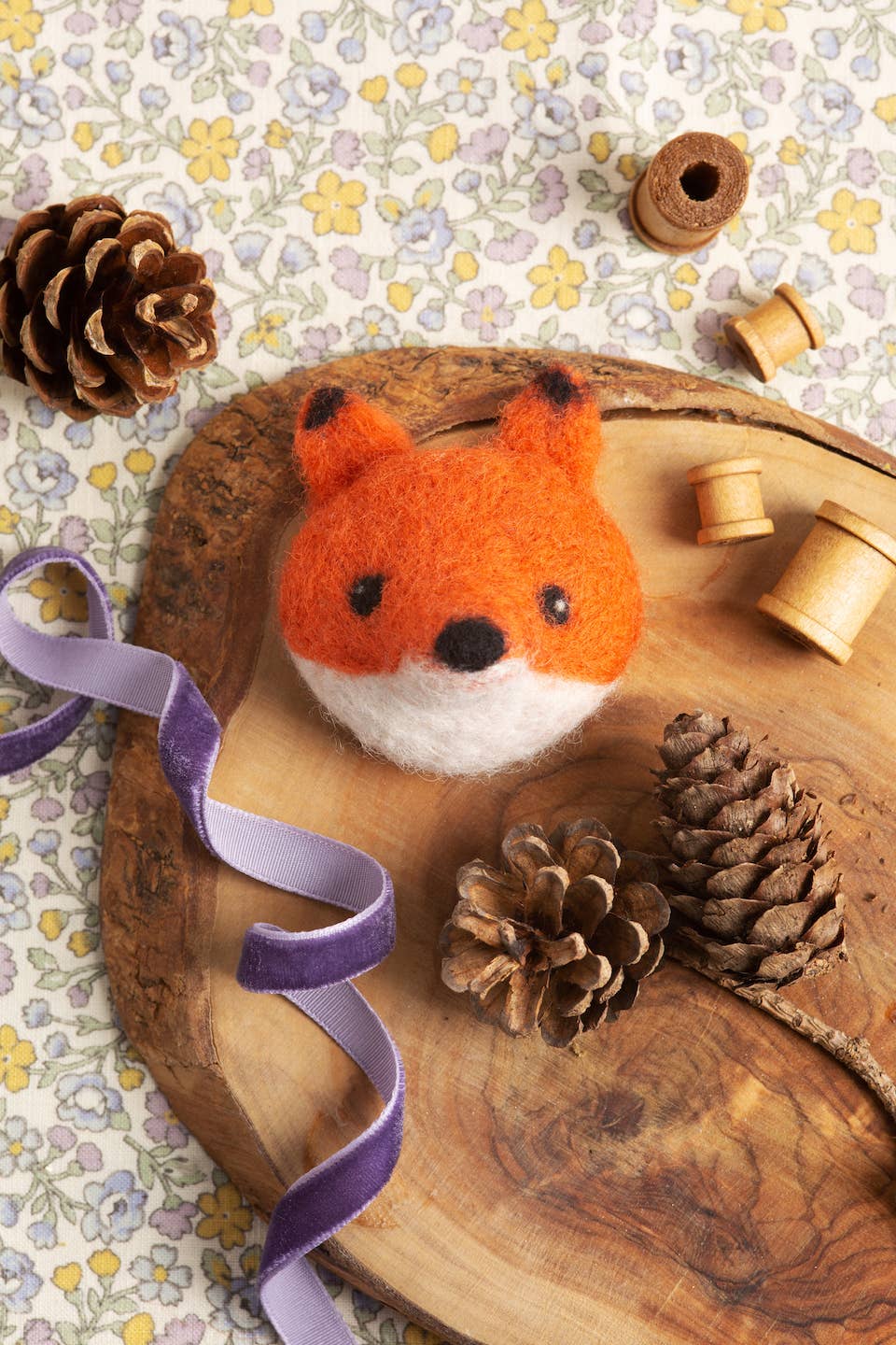 Fox Brooch Needle Felting Kit