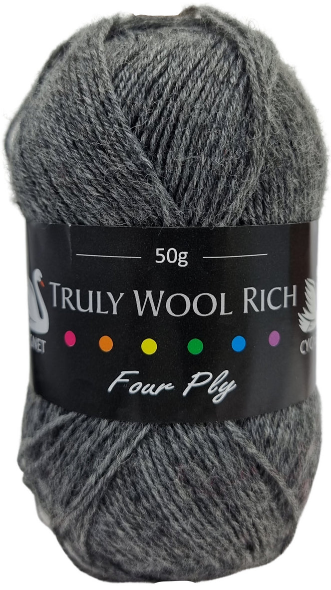 Truly Wool Rich 4 Ply Yarn - Cygnet Yarns