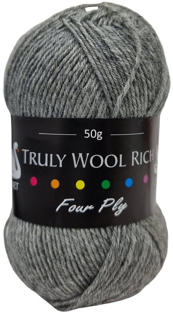 Truly Wool Rich 4 Ply Yarn - Cygnet Yarns